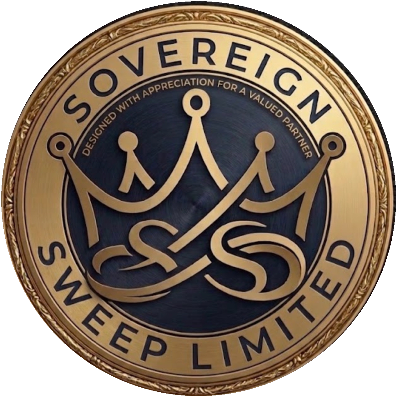 Sovereign Sweep Limited gold medallion badge